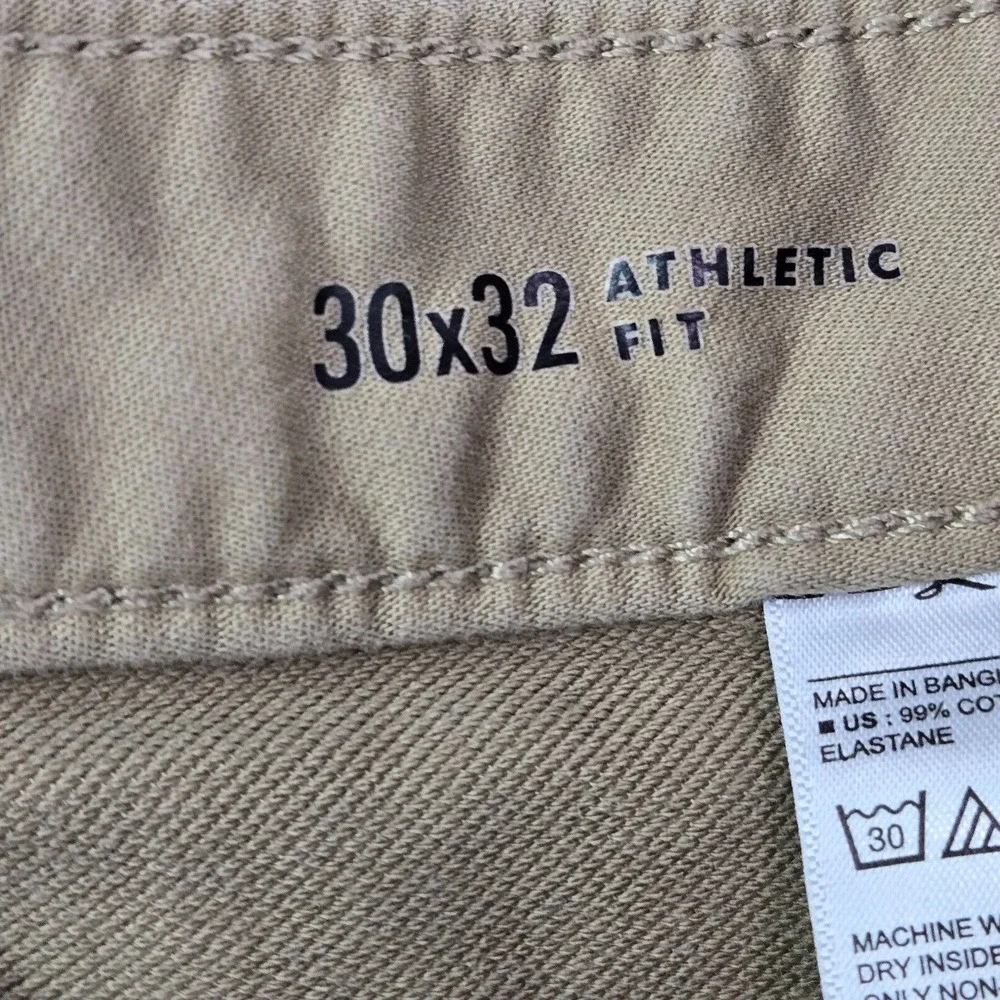 Banana Republic Men Jeans 30x32 Beige‎ Travel Denim Athletic Fit Pockets (30x29)